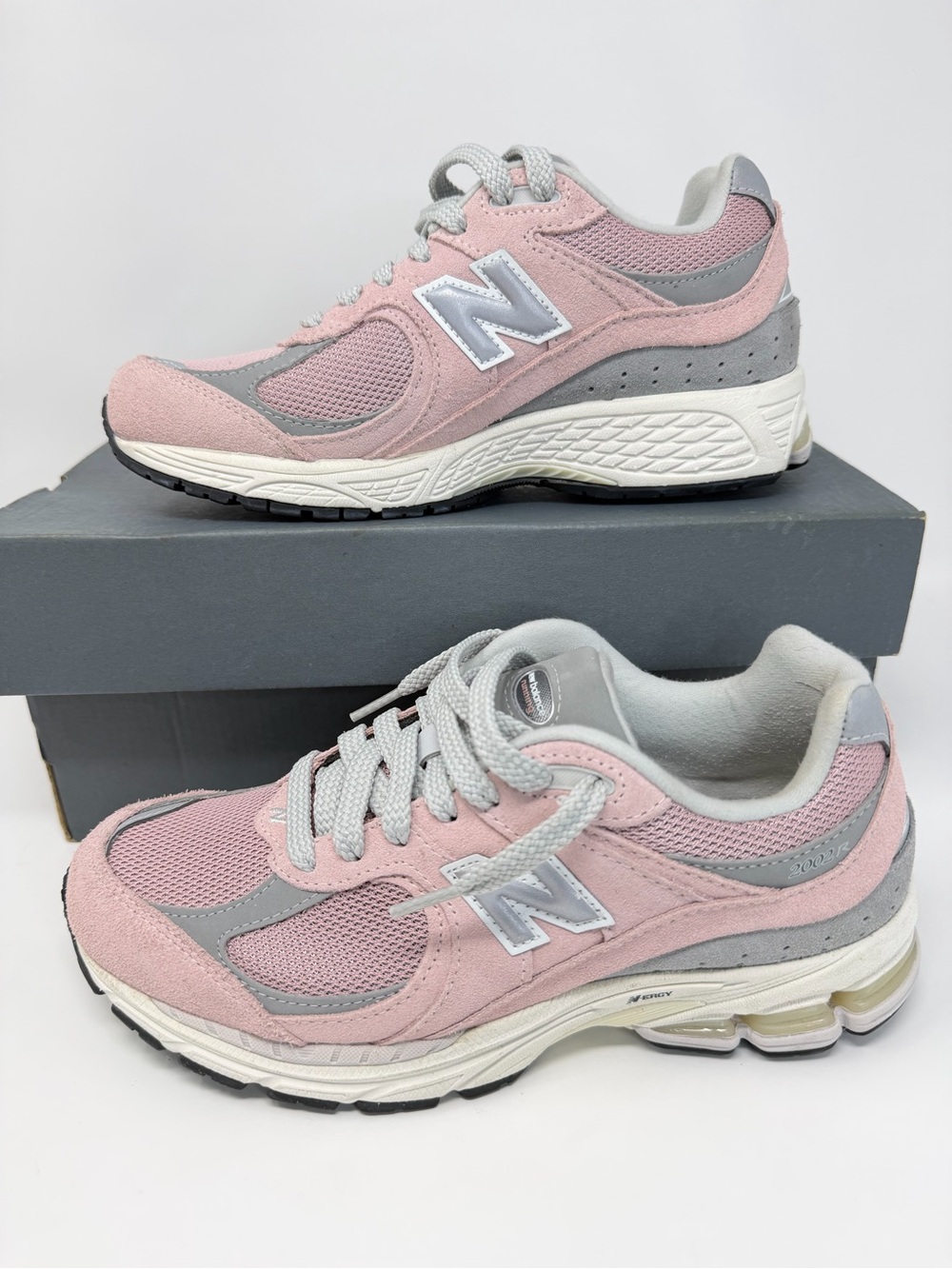 New Balance Women's Pink and Gray Athletic Running Shoes